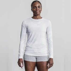 NOBULL White Camo Long Sleeve Tee Gym Workout Running
